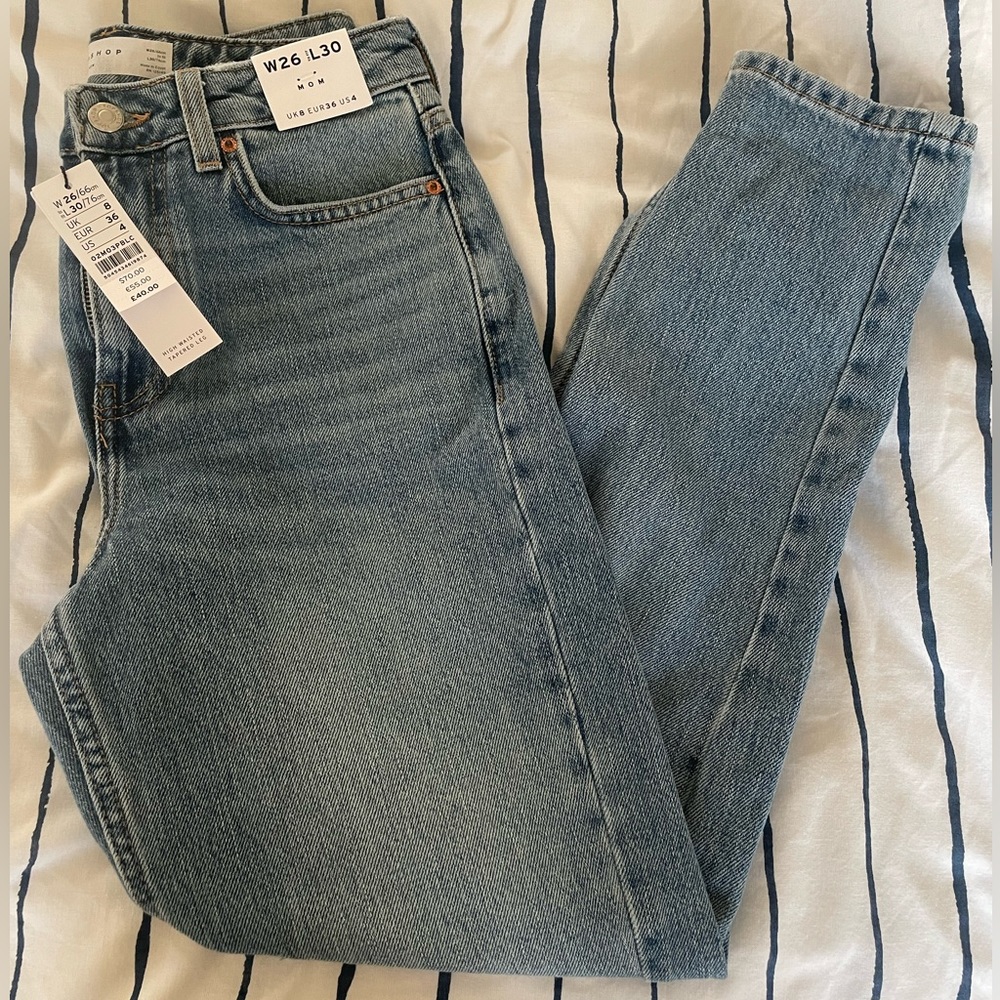 NWT Topshop High Waisted Mom Jeans